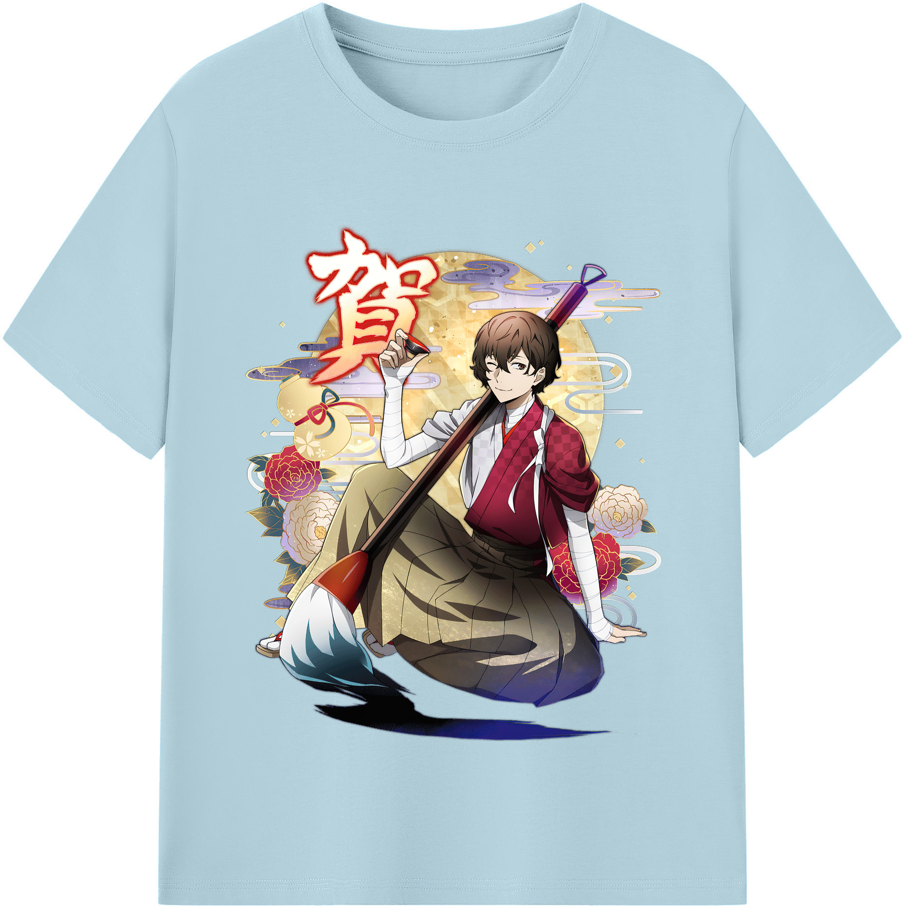 （画像用） 文豪ストレイドッグス Bungo Stray Dogs 綿100％半袖Tシャツ（フロントプリント）